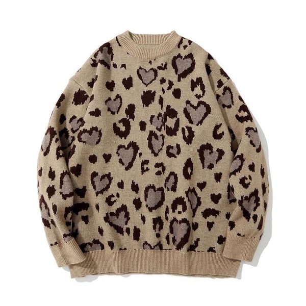 men's sweaters hip knitted loose leopard heart harajuku jumpers streetwear hop sweater fashion casual knitwear pullover hombre, White;black
men's sweaters hip knitted loose leopard heart harajuku jumpers streetwear hop sweater fashion casual knitwear pullover hombre, White;black