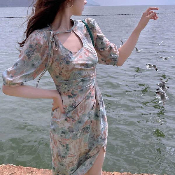 casual dresses vintage women es summer slim chiffon floral o-neck green female design office beach midi frances uhxw, Black;gray
casual dresses vintage women es summer slim chiffon floral o-neck green female design office beach midi frances uhxw, Black;gray