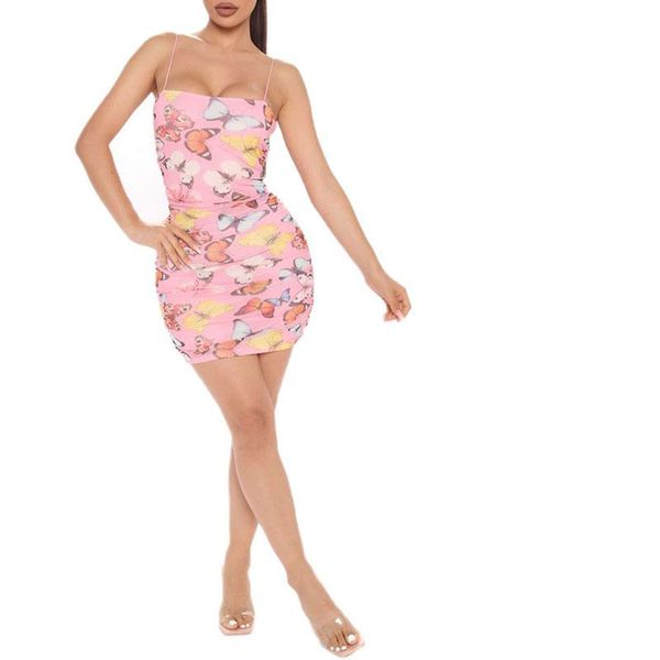 women dress summer sleeveless spaghetti strap backless big open strapless low cut chest high waist butterfly printed clothes casual dresses, Black;gray
women dress summer sleeveless spaghetti strap backless big open strapless low cut chest high waist butterfly printed clothes casual dresses, Black;gray