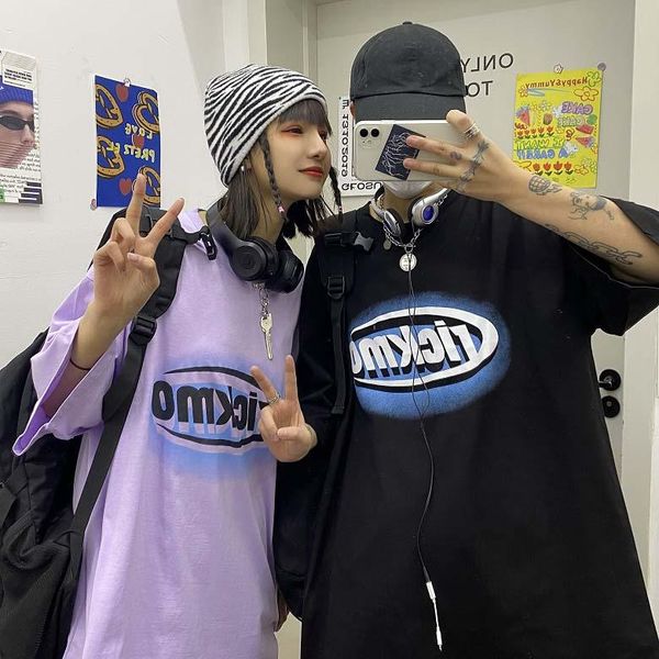 women's t-shirt couple's summer all-matching ins harajuku bf style letter printed loose short sleeve fashion, White
women's t-shirt couple's summer all-matching ins harajuku bf style letter printed loose short sleeve fashion, White