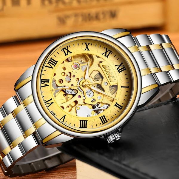 brand mechanical men watch fashion bracelet business wristwatch luxury automatic clock masculino relogio gold design wristwatche wristwatche, Slivery;brown
brand mechanical men watch fashion bracelet business wristwatch luxury automatic clock masculino relogio gold design wristwatche wristwatche, Slivery;brown