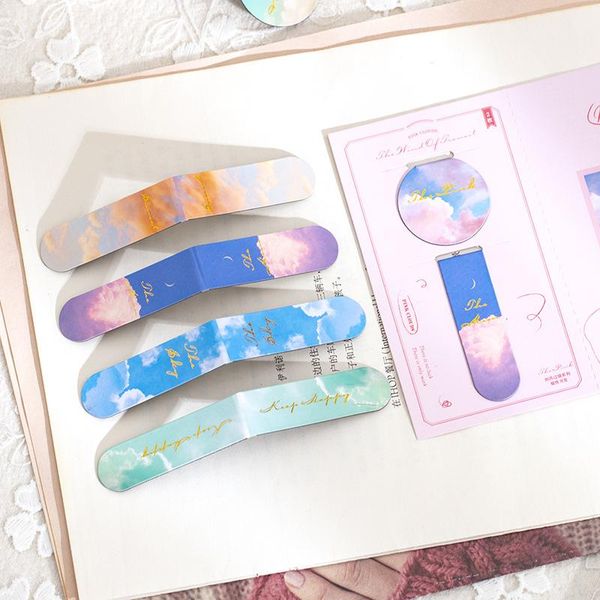 set (2pcs) starry cloud like wind magnetic bookmark marker of page student stationery gift
set (2pcs) starry cloud like wind magnetic bookmark marker of page student stationery gift