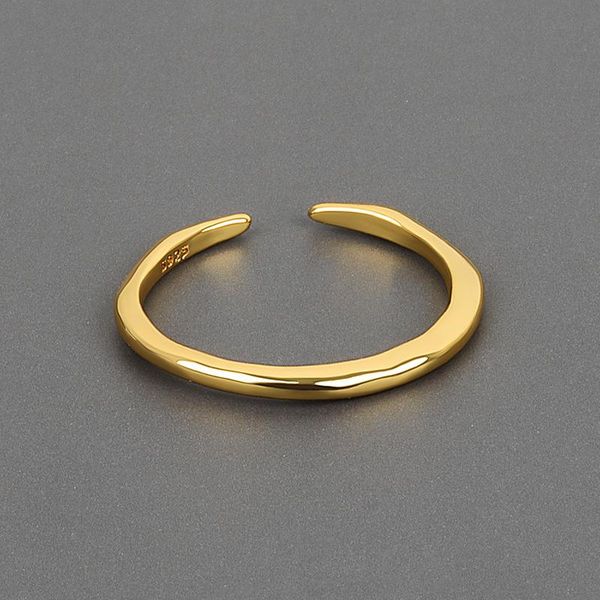 cluster rings minimalism 925 sterling silver irregular smooth face female ring opening fashion versatile temperament handmade jewelry wholes, Golden;silver
cluster rings minimalism 925 sterling silver irregular smooth face female ring opening fashion versatile temperament handmade jewelry wholes, Golden;silver