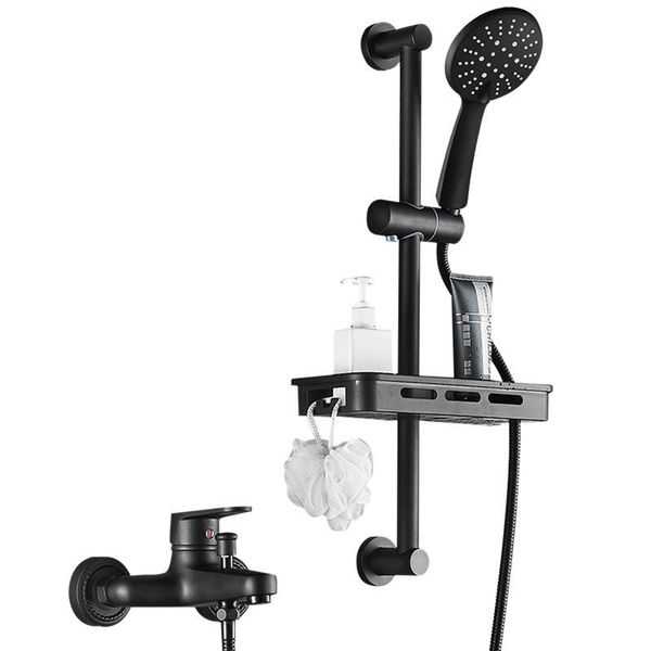 european black shower faucet cold and bath faucet, water-bath triple-tap simple set wall mount head holder bathroom sets
european black shower faucet cold and bath faucet, water-bath triple-tap simple set wall mount head holder bathroom sets