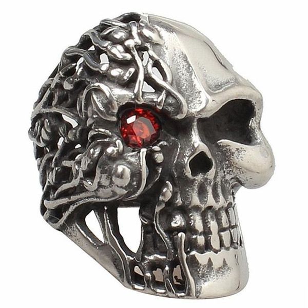 cluster rings 2021 punk skull gothic hop hip red zircon eye stainless steel for men accessories jewelry, Golden;silver
cluster rings 2021 punk skull gothic hop hip red zircon eye stainless steel for men accessories jewelry, Golden;silver