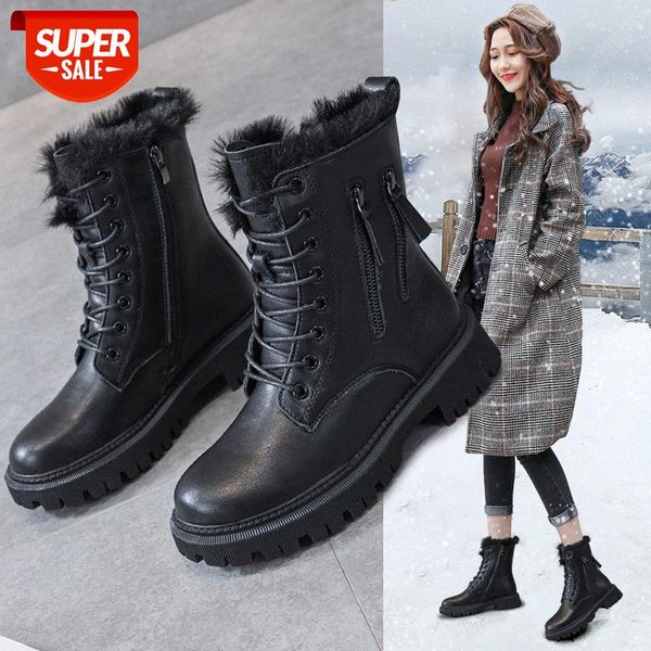 leather thick-soled snow shoes women's plus velvet short-tube warm cotton boots martin #lk99, Black
leather thick-soled snow shoes women's plus velvet short-tube warm cotton boots martin #lk99, Black