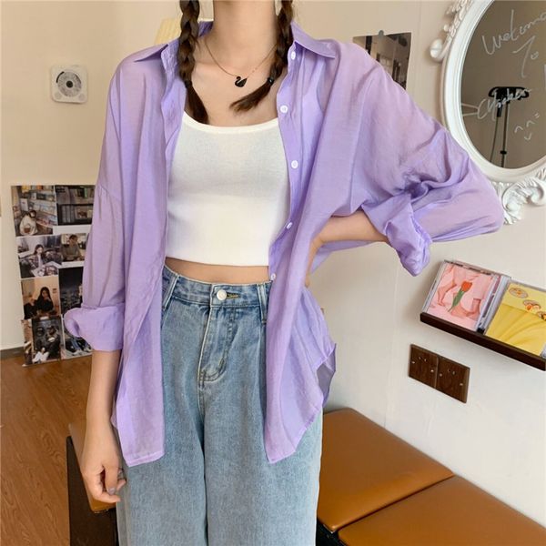 t-shirt t-shirt sunscreen summer new korean loose thin long sleeve shirt for women, White
t-shirt t-shirt sunscreen summer new korean loose thin long sleeve shirt for women, White