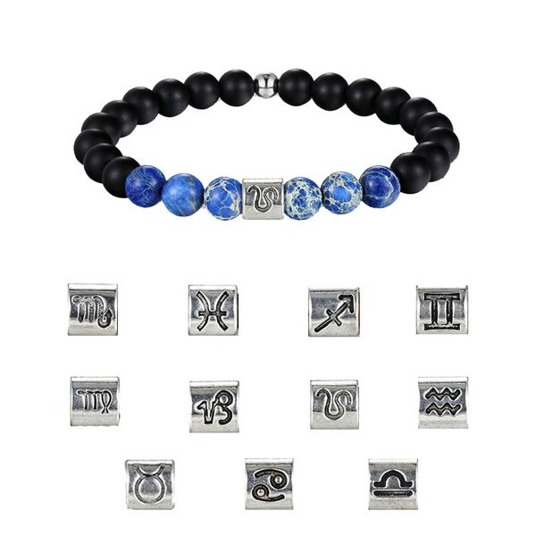 12 constellations horoscope bracelets for women men 8mm blue imperial&black natural stone elastic bracelet charm jewelry
12 constellations horoscope bracelets for women men 8mm blue imperial&black natural stone elastic bracelet charm jewelry