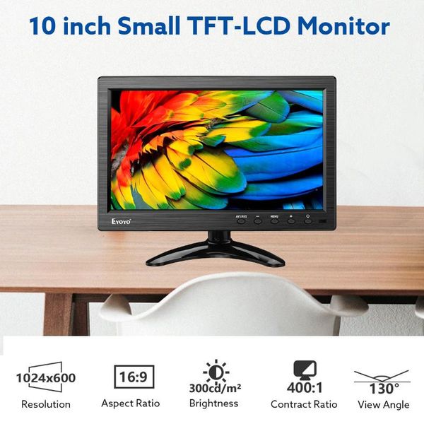 eyoyo 10 inch ips lcd monitor 1280x800 resolution support hd vga bnc av input for pc tv cctv security screen monitors
eyoyo 10 inch ips lcd monitor 1280x800 resolution support hd vga bnc av input for pc tv cctv security screen monitors
