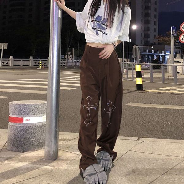 women's pants & capris straight pants will see gothic hip hop style, broad and casual women's gwal, Black;white
women's pants & capris straight pants will see gothic hip hop style, broad and casual women's gwal, Black;white