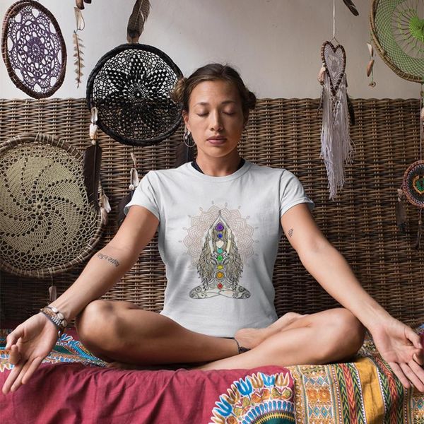 india yo ga mandala print women summer t-shirt harajuku graphic tees aesthetic hipster vintage female clothes camisetas women's, White
india yo ga mandala print women summer t-shirt harajuku graphic tees aesthetic hipster vintage female clothes camisetas women's, White