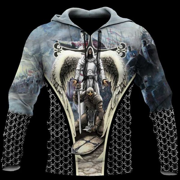 men's hoodies & sweatshirts knight templar printed men 3d brand jackets quality pullover fashion tracksuits streetwear, Black
men's hoodies & sweatshirts knight templar printed men 3d brand jackets quality pullover fashion tracksuits streetwear, Black