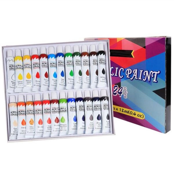 12ml diy 24 color aluminum tube acrylic paint hand-painted wall mural g88d gift sets
12ml diy 24 color aluminum tube acrylic paint hand-painted wall mural g88d gift sets