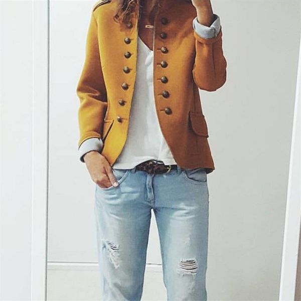 women's jackets cool womens ladies retro female basic warm button pockets bomber jacket casual slim coat autumn winter outwear, Black;brown
women's jackets cool womens ladies retro female basic warm button pockets bomber jacket casual slim coat autumn winter outwear, Black;brown