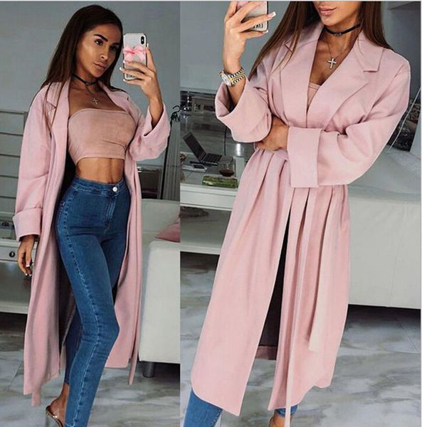women's trench coats women long sleeve cardigan loose casual outwear coat autumn fashion overcoat, Tan;black
women's trench coats women long sleeve cardigan loose casual outwear coat autumn fashion overcoat, Tan;black