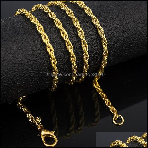necklaces & pendants jewelry3.0mm twisted singapore chain gold color for men women necklace chains drop delivery 2021 cexch, Silver
necklaces & pendants jewelry3.0mm twisted singapore chain gold color for men women necklace chains drop delivery 2021 cexch, Silver
