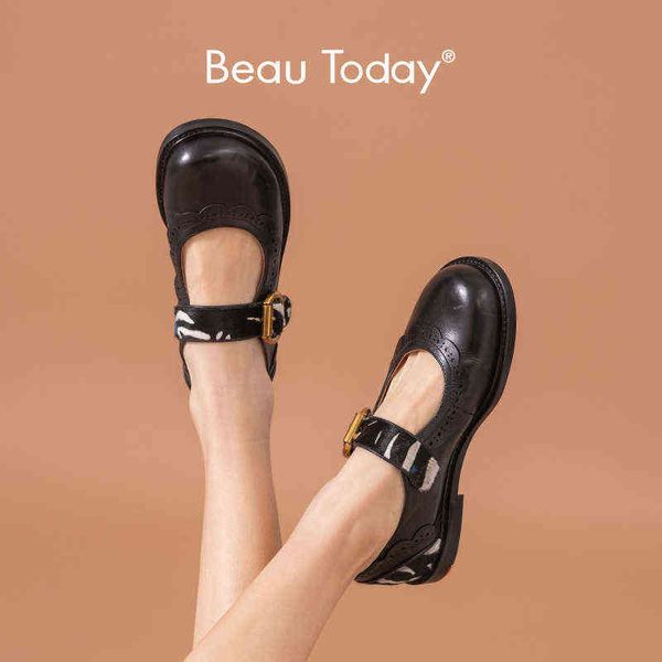 women's lolita shoes calf leather round head belt buckle zebra pattern mary jens ruffle 2 9, Black
women's lolita shoes calf leather round head belt buckle zebra pattern mary jens ruffle 2 9, Black