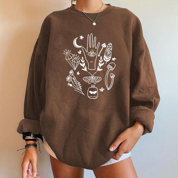 women's hoodies & sweatshirts retro palms print pullover women crew neck long sleeve fleece 2021 streetwear harajuku casual loose, Black
women's hoodies & sweatshirts retro palms print pullover women crew neck long sleeve fleece 2021 streetwear harajuku casual loose, Black