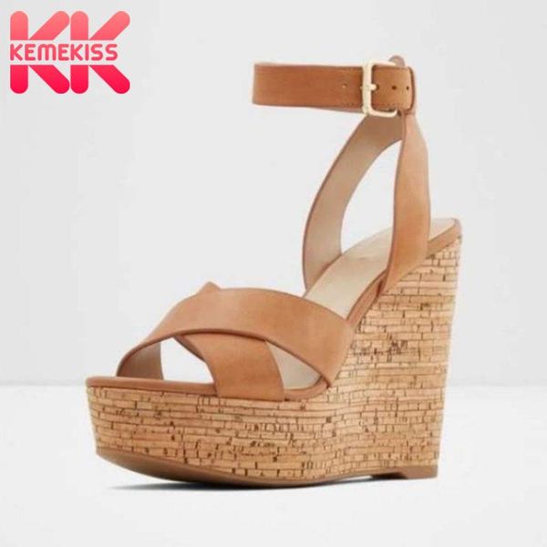 kemekiss women wedges shoes fashion solid color open toe buckle ankle strap sweet thick bottom footwear size 35-40 sandals, Black
kemekiss women wedges shoes fashion solid color open toe buckle ankle strap sweet thick bottom footwear size 35-40 sandals, Black