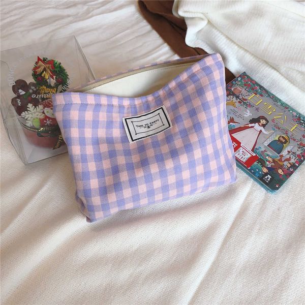 cosmetic bag korean plaid beauty pouch cosmetic organizer large women travel toiletry bag necesserie makeup beauty case 210729
cosmetic bag korean plaid beauty pouch cosmetic organizer large women travel toiletry bag necesserie makeup beauty case 210729