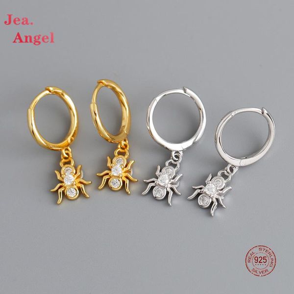 hoop & huggie jea.angel real 925 sterling silver zircon spider earrings for women fashion fine jewelry animal ear buckle accessories gift, Golden;silver
hoop & huggie jea.angel real 925 sterling silver zircon spider earrings for women fashion fine jewelry animal ear buckle accessories gift, Golden;silver