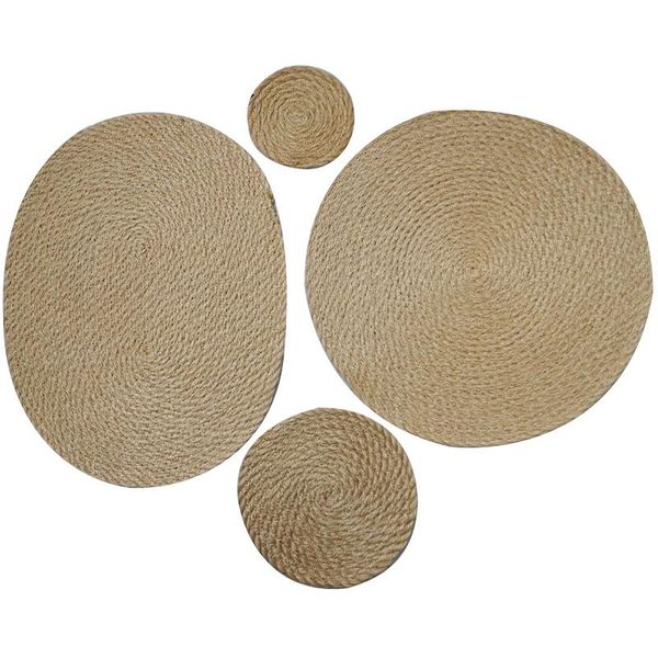 table runner big deal 4pcs flax straw woven dining mat heat insulation placemats pot holder coffee drink tea cup round pl
table runner big deal 4pcs flax straw woven dining mat heat insulation placemats pot holder coffee drink tea cup round pl