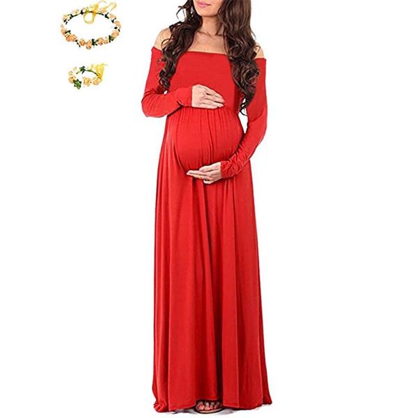 maternity dresses pography props pregnancy clothes maxi dress long sleeve gown for, White
maternity dresses pography props pregnancy clothes maxi dress long sleeve gown for, White