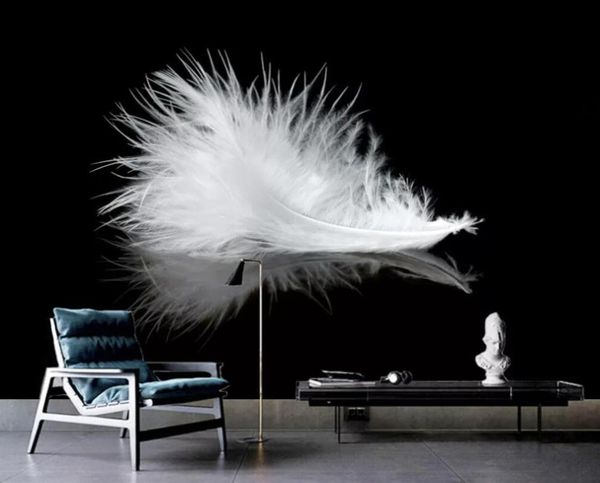 wallpapers custom 3d mural wallpaper modern simple black and white feather background wall decoration painting
wallpapers custom 3d mural wallpaper modern simple black and white feather background wall decoration painting