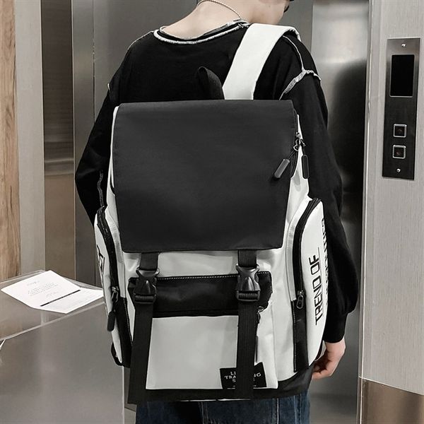 001 new 2021 schoolbag high school large capacity strong students korean ins female men's backpack
001 new 2021 schoolbag high school large capacity strong students korean ins female men's backpack