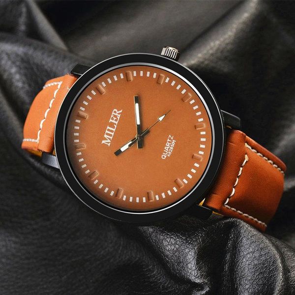 wristwatches miler men watches mens leather band analog quartz military sports reloj hombre montre homme, Slivery;brown
wristwatches miler men watches mens leather band analog quartz military sports reloj hombre montre homme, Slivery;brown
