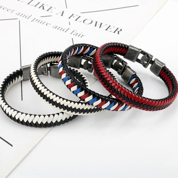 multi-layer leather jewelry pu braided bracelet clorful punk bangle wristband cossplay party gift for men, Black
multi-layer leather jewelry pu braided bracelet clorful punk bangle wristband cossplay party gift for men, Black