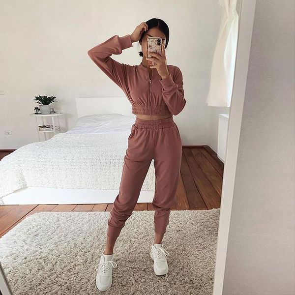 piece set womens outfits spring summer thin long sleeve tracksuit ladies sportswear + pants jogging suits women's fashion two, White
piece set womens outfits spring summer thin long sleeve tracksuit ladies sportswear + pants jogging suits women's fashion two, White
