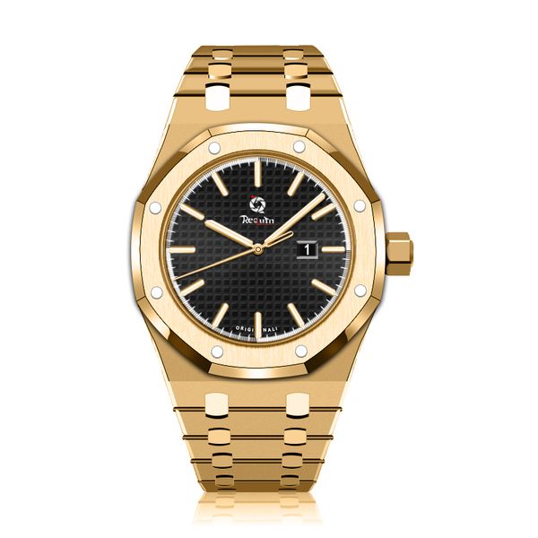men's automatic mechanical watch requin oo15202 gold stainless steel case royal black three hands calendar dial folding clasp oak, Slivery;brown
men's automatic mechanical watch requin oo15202 gold stainless steel case royal black three hands calendar dial folding clasp oak, Slivery;brown