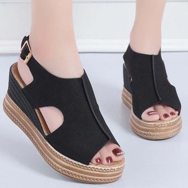 women sandals platform woman shoes beach ladies casual female retro buckle girls fashion flats soft leather dress, Black
women sandals platform woman shoes beach ladies casual female retro buckle girls fashion flats soft leather dress, Black