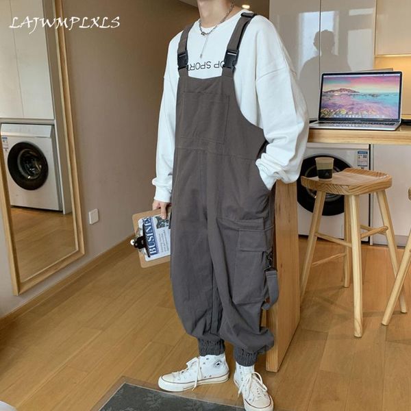 men's pants fashion men jumpsuit solid color bib streetwear multi pockets loose rompers korean 2021 casual overalls m-2xl, Black
men's pants fashion men jumpsuit solid color bib streetwear multi pockets loose rompers korean 2021 casual overalls m-2xl, Black
