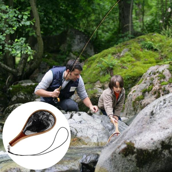 fishing accessories bamboo handle fish net durable landing outdoor release scoop tool
fishing accessories bamboo handle fish net durable landing outdoor release scoop tool
