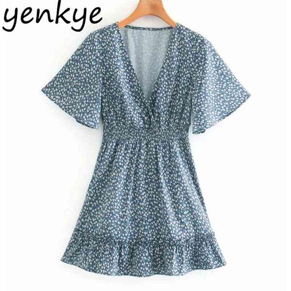 vintage floral print women deep v neck short sleeve elastic waist a-line mini female holiday summer casual dresses 210514, Black;gray
vintage floral print women deep v neck short sleeve elastic waist a-line mini female holiday summer casual dresses 210514, Black;gray