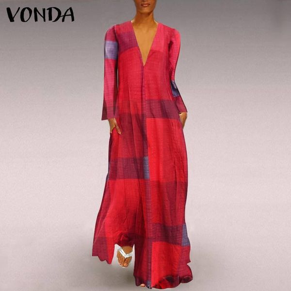 sundress women long sleeve vintage patchwork dress deep v neck plaid dresses casual holiday robe femme plus size, Black;gray
sundress women long sleeve vintage patchwork dress deep v neck plaid dresses casual holiday robe femme plus size, Black;gray