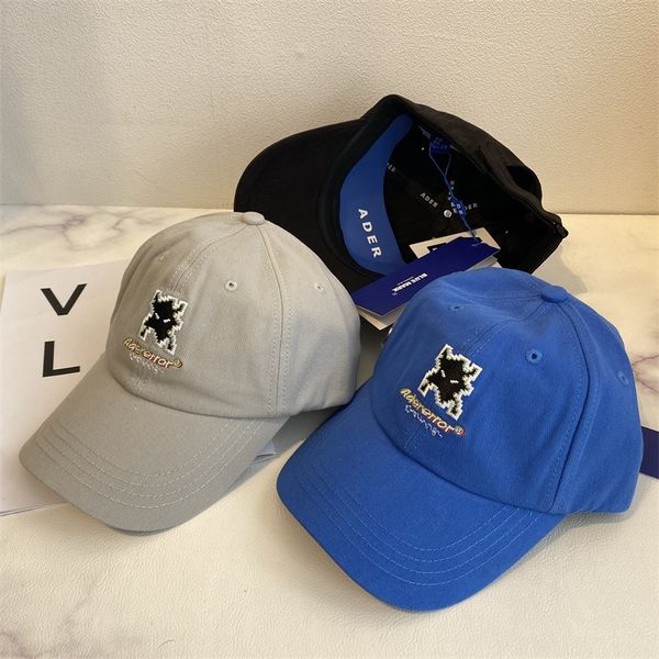 signature designer's new embroidered cap zy, Blue;gray