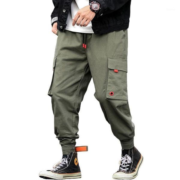casual multi-pockets elastic waist stylish men's joggers trousers fashion autumn solid harem cargo pants streetwear, Black
casual multi-pockets elastic waist stylish men's joggers trousers fashion autumn solid harem cargo pants streetwear, Black