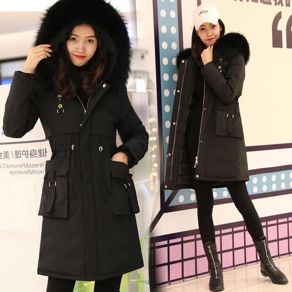 Women's Down & Parkas In the fall and winter of park jacket black female fashion heavy hair long led to collect waist coat LF48
Women's Down & Parkas In the fall and winter of park jacket black female fashion heavy hair long led to collect waist coat LF48