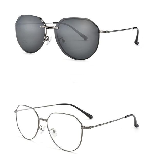 metal full rim set of mirrors men's magnetic clip polarized sunglasses ladies retro fashion polygonal myopia eyeglasses 9331 frames, Black
metal full rim set of mirrors men's magnetic clip polarized sunglasses ladies retro fashion polygonal myopia eyeglasses 9331 frames, Black