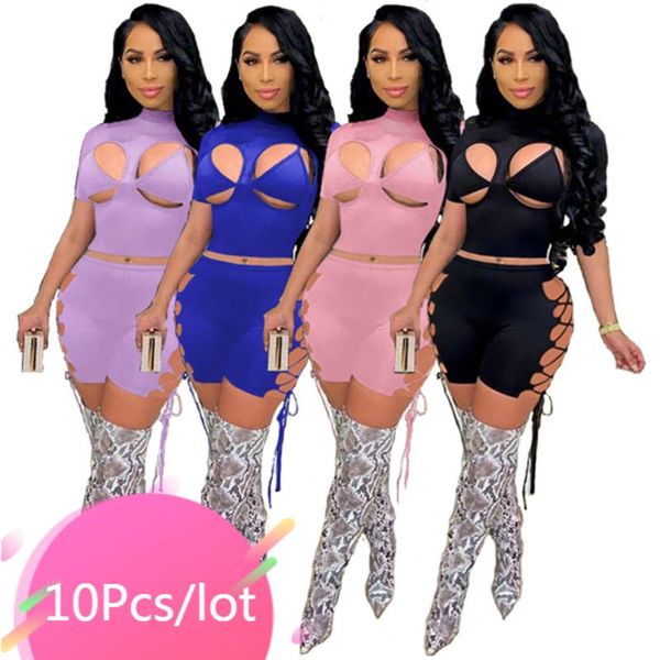 women's tracksuits bulk items wholesale lots three piece sets solid bra short sleeve cut out crop bandage shorts summer night club, Gray
women's tracksuits bulk items wholesale lots three piece sets solid bra short sleeve cut out crop bandage shorts summer night club, Gray