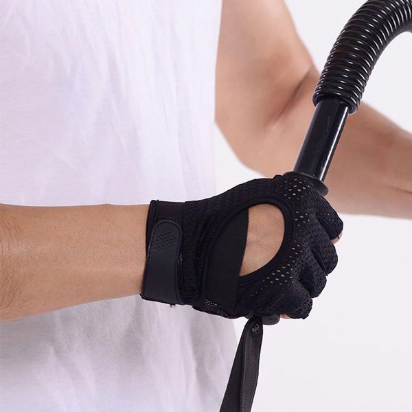 cycling gloves gym gloveswith microfiber fabric no-slip padded palm protection for weight lifting fitness equipment, Black
cycling gloves gym gloveswith microfiber fabric no-slip padded palm protection for weight lifting fitness equipment, Black