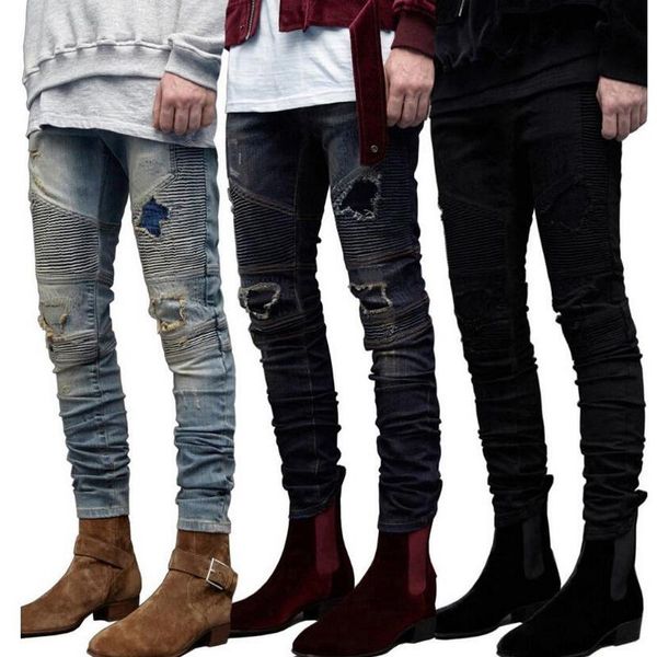jeans men folding oversize zipper decorative denim feet pants slim fit fashion folds men's ripped, Blue
jeans men folding oversize zipper decorative denim feet pants slim fit fashion folds men's ripped, Blue