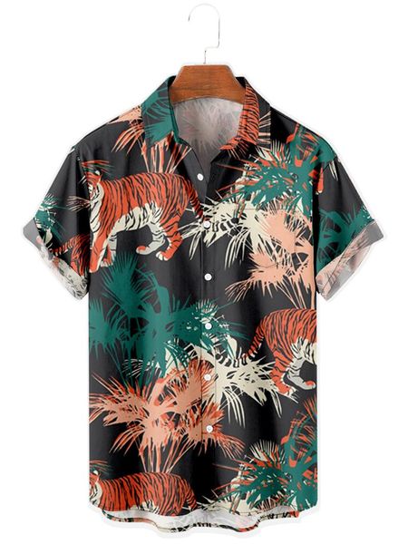 men's casual shirts 2021 short sleeve lapel shirt large size tropical animals 3d printed with pocket, White;black
men's casual shirts 2021 short sleeve lapel shirt large size tropical animals 3d printed with pocket, White;black