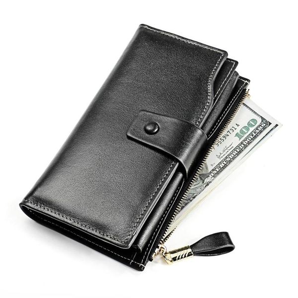 fashion genuine leather men wallets long large capacity male phone wallet purse card holder cowhide, Red;black
fashion genuine leather men wallets long large capacity male phone wallet purse card holder cowhide, Red;black