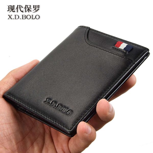 the wallet modern paul korean ultra thin card bag short leather wallet for men, Black
the wallet modern paul korean ultra thin card bag short leather wallet for men, Black