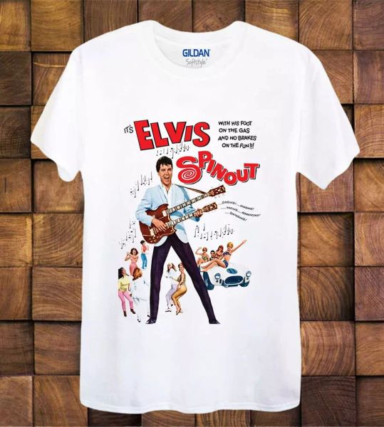 elvis presley spin out film poster retro vintage ladies / tee 213, White;black
elvis presley spin out film poster retro vintage ladies / tee 213, White;black