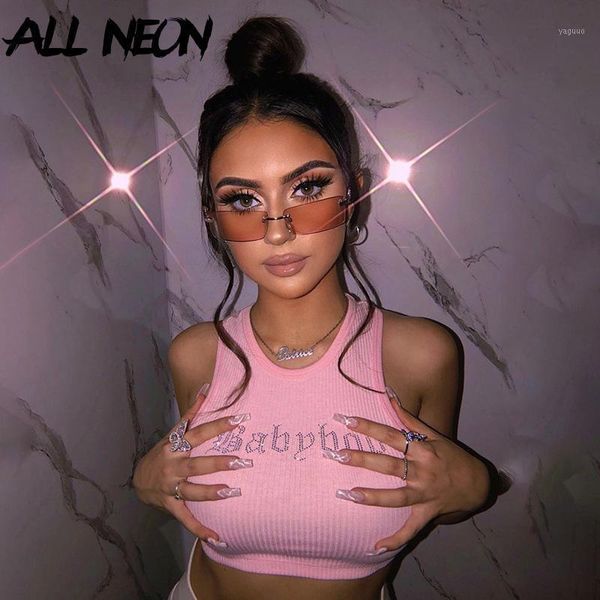 allneon 2000s aesthetics rhinestone sleeveless tank y2k streetwear o-neck letter ribbed crop clubwear pink vests women's tanks & c, White
allneon 2000s aesthetics rhinestone sleeveless tank y2k streetwear o-neck letter ribbed crop clubwear pink vests women's tanks & c, White